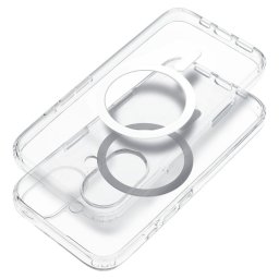 CLEAR Case 2mm MagSafe-kompatibilis tok kameravédelemmel iPhone 15 - átlátszó