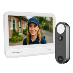 Techson TCTIS716WHITE + TCTDB102 Egylakásos Video IP kaputelefon szett