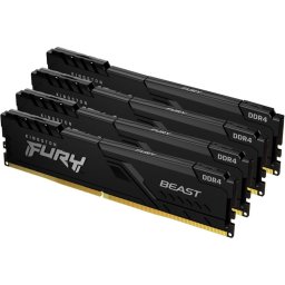 32GB DDR4 memória 3200MHz (Kit of 4) Kingston FURY Beast Black KF432C16BBK4/32 PN: KF432C16BBK4_32