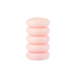 Oszlopos gyertya MACARON 11,5 cm rózsaszín