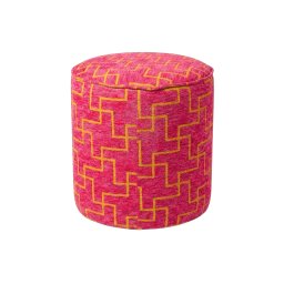 XENOS puff 39x35 cm, rózsaszín-lila