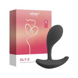 Honey Play Box Oly 2 - okos G-pont és csiklóizgató (fekete)