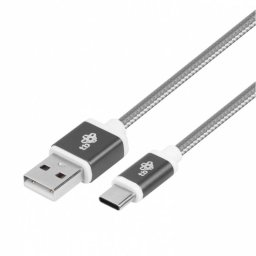 TB kábel USB - USB C 1,5 m szürke szalag