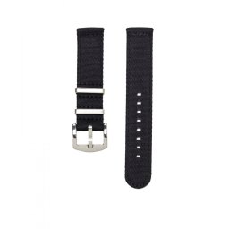 WB Original prémium kétrészes Nato óraszíj, fekete, 22mm