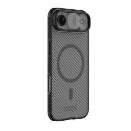 NILLKIN CAMSHIELD PRO MAGNETIC műanyag telefonvédő (ütésállóság, kameravédő, mágneses, csíkos) ÁTLÁTSZÓ/FEKETE Apple iPhone Air