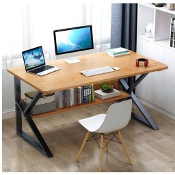 Íróasztal polccal tölgy dekorban SHAPE 80x40 cm