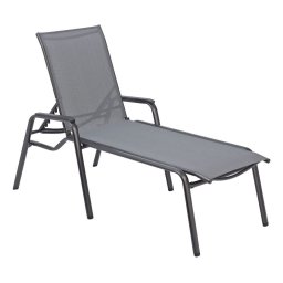 KETTLER CIRRUS SILVER LINE alumínium napozóágy - antracit / szürke