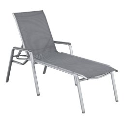 KETTLER CIRRUS SILVER LINE alumínium napozóágy - ezüst / szürke