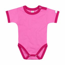 Kynga sötét rózsaszín-magenta rövid ujjú gyerek body 110