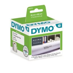 DYMO Etikett, LW nyomtatóhoz, tartós, 36x89 mm, 260 db etikett, DYMO