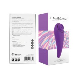 FEELZTOYS Femmegasm - akkus 2in1 csikló vibrátor, csiklóizgató (lila)