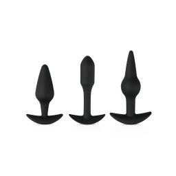 EasyToys Pleasure kit - változatos anál plug szett (fekete)