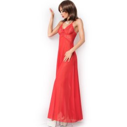 CHILIROSE - hossz, piros babydoll L/XL mretben