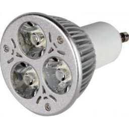 Power Ledes izzó Szabályozható GU10 5W MR16 Átlátszó Hideg fehér 6200k 230V