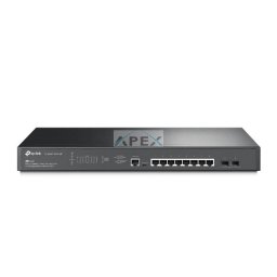 TP-LINK Switch 8x2.5Gbps (8xPOE+) + 2x10G SFP+ + 1xkonzol port + 1xUSB, Menedzselhető, SG3210XHP-M2