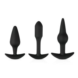 EasyToys Pleasure kit - változatos anál plug szett (fekete)
