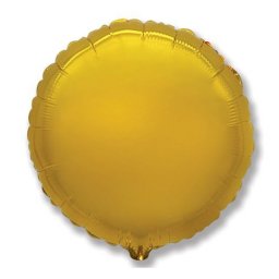 Fólia lufi, 17"/43cm, gömb, arany