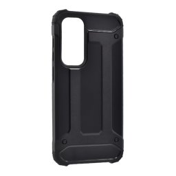 Defender szilikon telefonvédő (ütésállóság, légpárnás sarok, fémhatás) FEKETE Samsung Galaxy S25 FE (SM-S731)