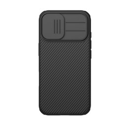 NILLKIN CAMSHIELD PRO MAGNETIC műanyag telefonvédő (ütésállóság, kameravédő, mágneses, csíkos) FEKETE Apple iPhone 17