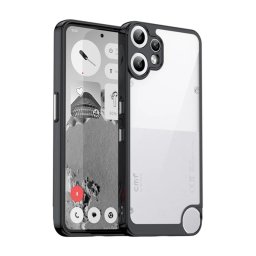 Szilikon telefonvédő (ütésállóság, átlátszó hátlap) FEKETE Nothing CMF Phone 2 Pro