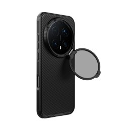 NILLKIN CAMSHIELD PROP MAGNETIC szilikon telefonvédő (ütésállóság, kameravédő, kitámasztó, csíkos) FEKETE Honor Magic 8 Pro