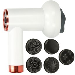 Masszázs Pisztoly 5in1, 6 Mód, 5 Fej, 1200 mAh Akku, 1800-3200 RPM