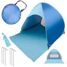 Összecsukható kerti strand sátor kék