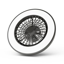 Avide Mennyezeti lámpa ventilátorral Whitney fekete, 2x24W+15W motor, távirányítóval