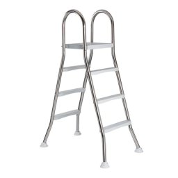 Mountfield Azuro Premium rozsdamentes medence létra ülőlappal, 2 x 4 lépcsőfok - 125cm