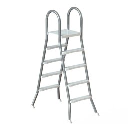 Mountfield Azuro Premium rozsdamentes medence létra ülőlappal, 2 x 5 lépcsőfok - 145cm