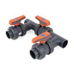 Prémium Bypass készlet hőszivattyúhoz Cepex STD csapokkal, PVC-U, tok/tok/tok - D40