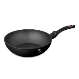 Berlinger Haus Wok serpenyő 30 cm márvány bevonat Black Rose Collection BH/6178NPR