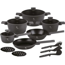 Berlinger Haus Edénykészlet 15 részes titánpro bevonattal Anthracite Collection BH/8141NN