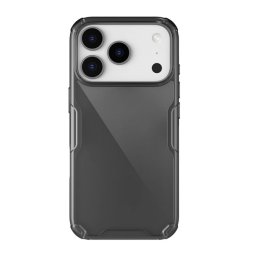 NILLKIN NATURE PRO szilikon telefonvédő (ütésállóság, légpárnás sarok) FEKETE Apple iPhone 17 Pro