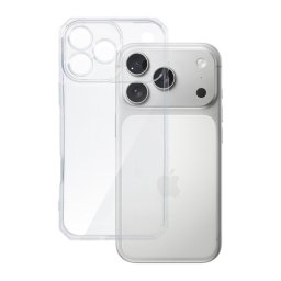 Szilikon telefonvédő (ütésállóság, légpárnás keret) ÁTLÁTSZÓ Apple iPhone 17 Pro Max
