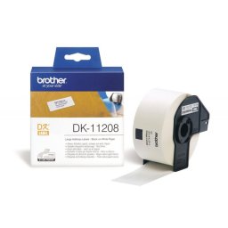 DK-11208 elõvágott öntapadós címke 400db/tekercs 38mm x 90mm White (DK11208)