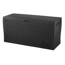 Keter Comfy műanyag kerti tároló doboz, grafit - 270L