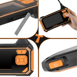 Digitális endoszkóp kamera 4,3" HD LCD kijelzővel, 5 m kábel, IP67 vízálló, 6 LED