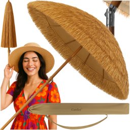 Gardlov 150 cm Átmérőjű, Állítható Magasságú Kerti Napernyő - Bézs