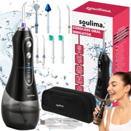 Soulima 25397 Vezeték Nélküli Fogászati Irrigátor - 5 Üzemmód, 8 Fej, 300 ml Kapacitás, USB Töltés