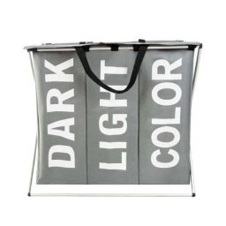 3 rekeszes szennyestartó összecsukható keretre szerelve