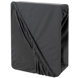 Pamut Jersey Lepedő Gumis 180x200x20cm, Szürke, 160g/m², 40°C-on Mosható