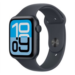 Apple Watch SE 3 GPS 44mm Midnight Aluminium Case with Midnight Sport Band - M/L
