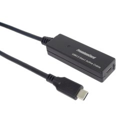 PremiumCord USB-C átjátszó és hosszabbító kábel férfi és női, 5Gbps 5m