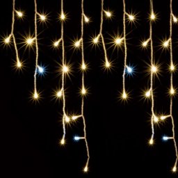 LED-es jégcsap fényfüggöny, sziporkázó, 5m, IP44, 230V
