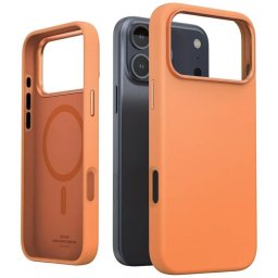 Araree Typo Skin M MagSafe tok iPhone 17 Pro Max narancssárga színű tokhoz