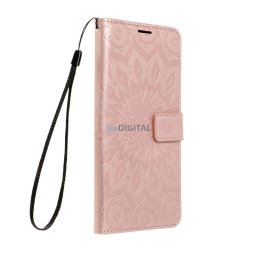 MEZZO Könyv tok MOTOROLA G06 mandala rózsa arany