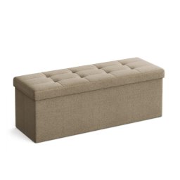 Taburette tárolóhellyel OTTOMAN 110x38 cm, világosbarna
