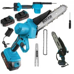 Boxer akkus mini láncfűrész, ágvágó, 2 db Li-ion akkuval, 24 V, 2 db vezetősínnel és lánccal, BX-3307