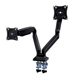 Asztali monitor tartó 2 karos gázrugós ergonómikus 35" fekete Gembird (MA-DA2-03)